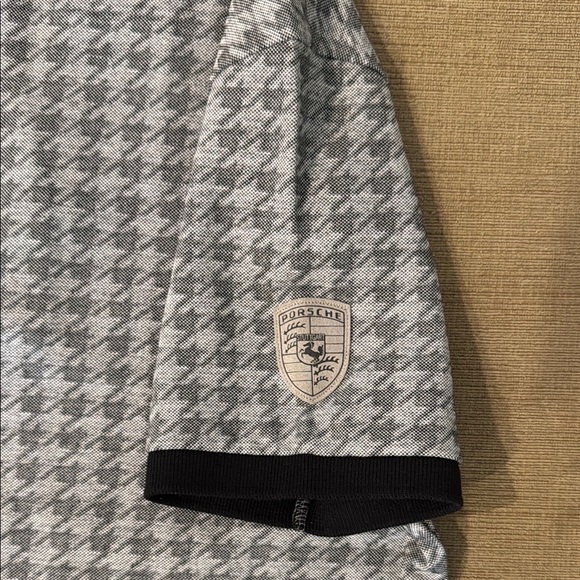 Porsche Polo Shirt - Gray Houndstooth - Picture 3 of 3